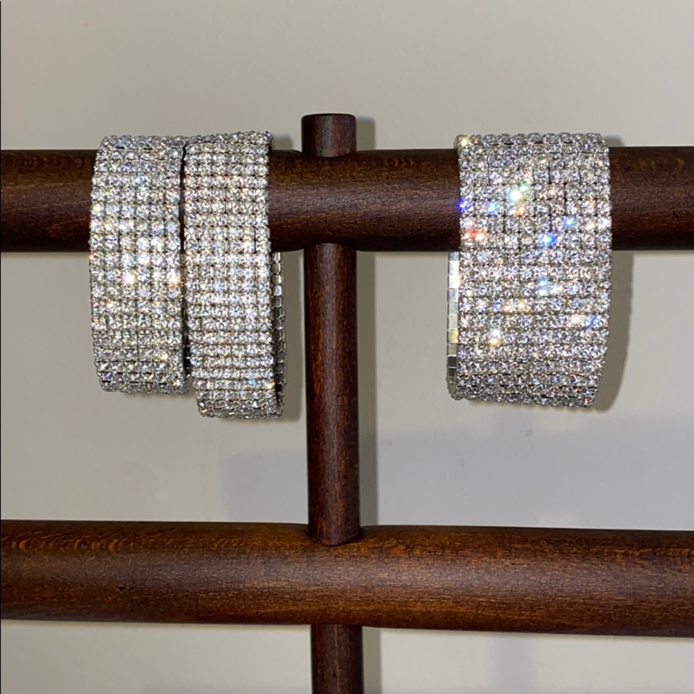 3 Piece Rhinestone Bracelets - Picture 2 of 4